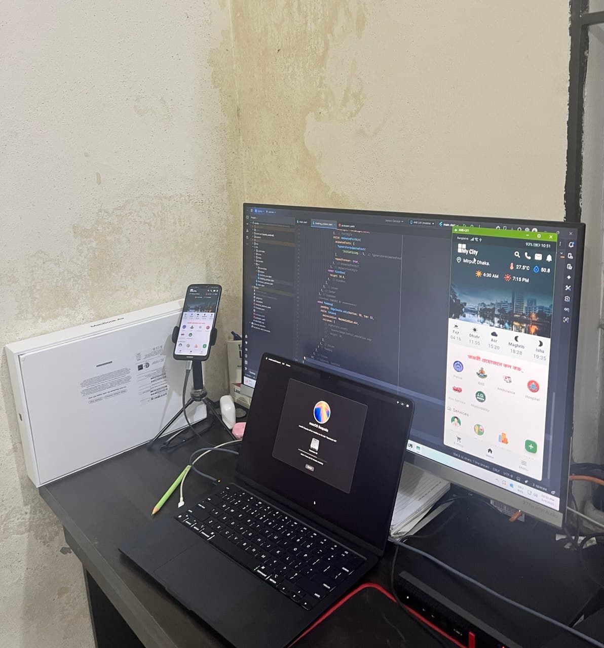 Allen Masud behind the scenes — Software Developer workspace and life photo 2