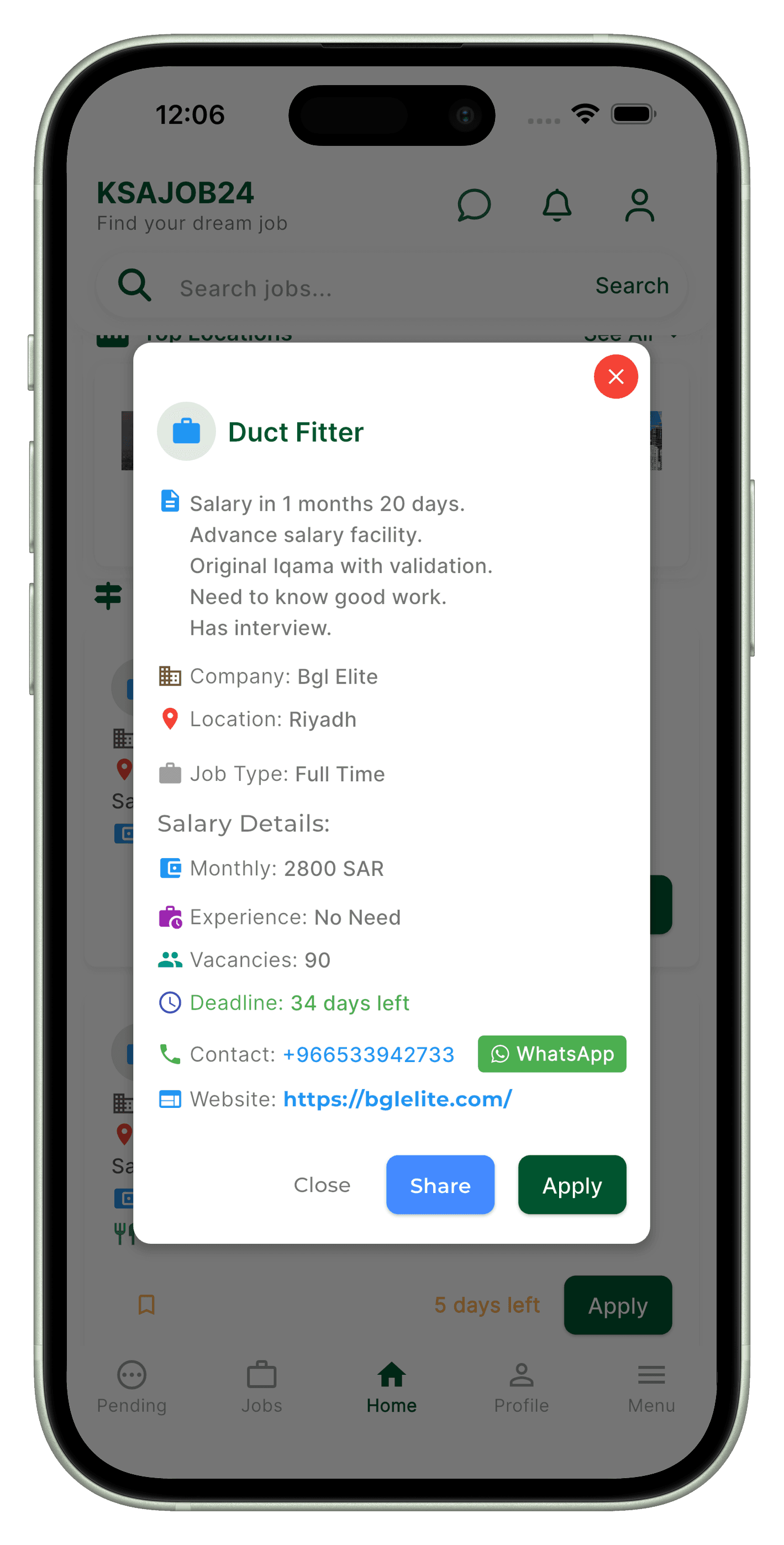 KSAJob24 — International Job Platform screenshot 6